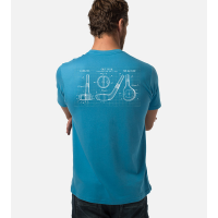 Bamboo Crew Tee - Driver Blueprint - Caribbean Blue - L