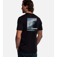 Bamboo Crew Tee - Wave - Black - M