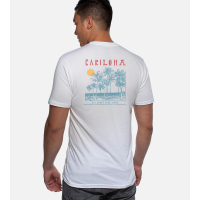 Bamboo Crew Tee - Cariloha Beach - White - S