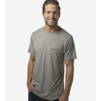 Bamboo Comfort Crew Tee - Da Vinci Surfer - Gray - L