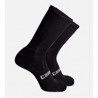 Men's Bamboo Crew Socks - Black/Gray - S/M