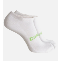 Men's Bamboo Ankle Socks - White/Green - S/M