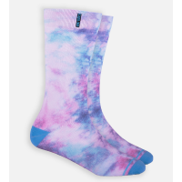 Bamboo Printed Trouser Socks - Rainbow Tie Dye - Large