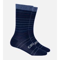 Bamboo Trouser Socks - Navy Stripe - S