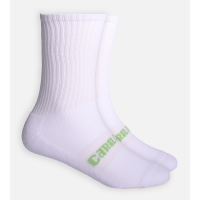 Bamboo Crew Socks - White - M