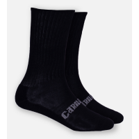 Bamboo Crew Socks - Black - L