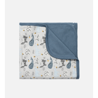 Bamboo Receiving Blanket - Whale Hush Gray