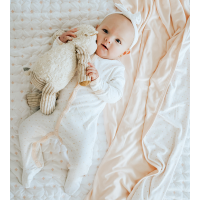 Bamboo Romper - Diamond Dreamy White - 0-3 Months