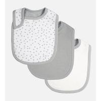 Bamboo Bib Set - Dot Dreamy White