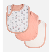 Bamboo Bib Set - Bunny Dreamy White