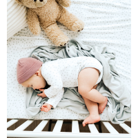 Bamboo Long Sleeve Bodysuit - Dot Dreamy White - 6-9 Months