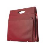 Ladies Briefcase - Red Leather