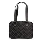 Monaco Handbag - Quilted Black / White