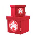 Folding Desktop Cubes 4"/6" - 6", Red