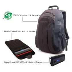 Eco Chroombook Backpack 14 plus UrgentPower and iPad / Tablet 10" tablet