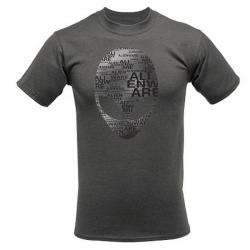 Alienware Arena Grey Heather Alien Font Gaming Gear T-shirt - L