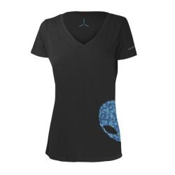 Women's Alienware Ultramodern Alien Puzzle Head Gaming Gear tri-blend T-shirt - M