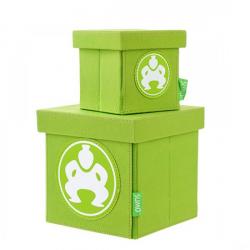 Folding Desktop Cubes 4"/6" - 6", Green