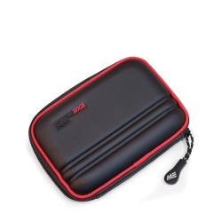 Portable Hard Drive Carrying Case (Small, Black / Red)