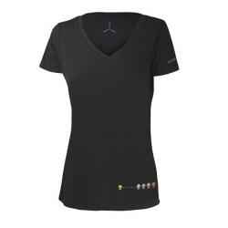 Women's Alienware Retro Multi-Color Alien Heads Gaming Gear tri-blend T-shirt