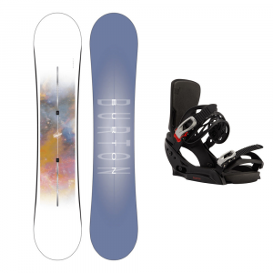 Burton Stylus Womens Snowboard / Lexa Est Womens Snowboard Bindings Package 2024