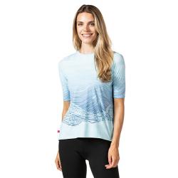 Soleil Flow Short Sleeve Top - Seas the Day - Small