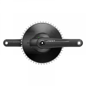 SRAM RED 1 AXS Power Meter Crankset - 170mm 12-Speed 50t Aero Chainring 8-Bolt Direct Mount DUB Spindle Interface Natural Carbon E1