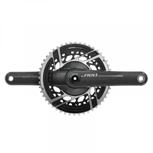 SRAM RED AXS Power Meter Crankset - 170mm 2x 12-Speed 48/35t 8-Bolt Direct Mount DUB Spindle Interface Natural Carbon E1