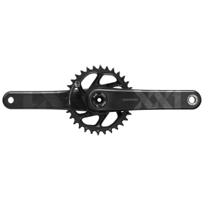 SRAM XX1 Eagle Carbon Fat Bike Crankset - 170mm 12-Speed 30t Direct Mount DUB Spindle Interface For 190mm Rear Spacing BLK