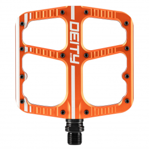 Deity Flat Trak Pedals Orange