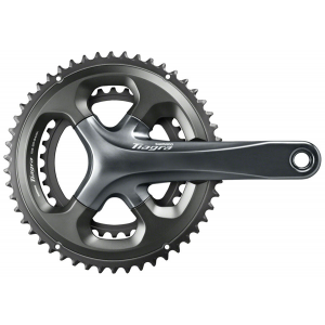 Shimano Tiagra FC-4700 Crankset - 175mm 10-Speed 50/34t 110 Asymmetric BCD Hollowtech II Spindle Interface Gray