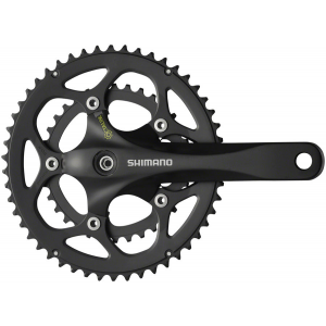 Shimano FC-R345-L Crankset - 175mm 9-Speed 50/34t 5-bolt / 110 BCD Octalink V2 Spindle Interface BLK