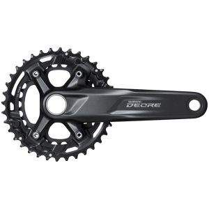 Shimano Deore FC-M5100-B2 Crankset - 170mm 11-Speed 36/26t 96/64 BCD Hollowtech II Spindle Interface BLK