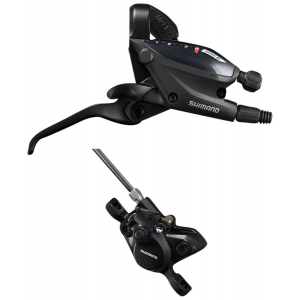 Shimano ST-EF505 EZ Fire Plus Shift/Brake Lever BR-MT200 Disc Brake Caliper - Right/Rear 8-Speed 2-Piston BLK