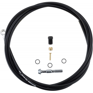 Shimano SM-BH59-SB Low Pressure Disc Brake Hose Kit - Normal Silver Banjo Caliper Connector 1700mm BLK