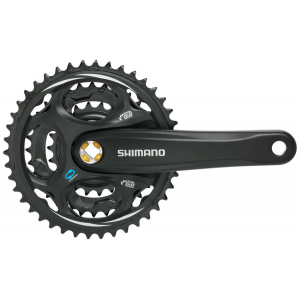 Shimano Altus FC-M311 Crankset - 175mm 7/8-Speed 42/32/22t Riveted Square Taper JIS Spindle Interface BLK