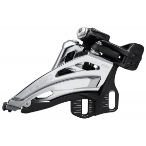 Shimano Deore FD-M5100-E Front Derailleur - 11-Speed Double Side Swing Front Pull E-Type Mount BLK/Silver