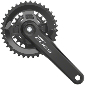 Shimano CUES FC-U4010-2B Crankset - 170mm 9/10/11-Speed 36/22t Riveted Hollowtech II Spindle Interface CL 3mm Outboard BLK