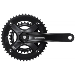 Shimano FC-TY-501-2 Crankset - 175mm 7/8-Speed 46-30t Riveted Square Taper JIS Spindle Interface BLK