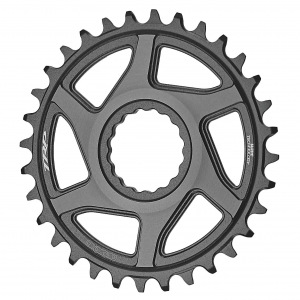 TRP CR-M9050 Boost Direct Mount Chainring - 32t 12-Speed CINCH Mount 3mm Offset 7075-T6 Aluminum Sandblasted BLK/Space Gray