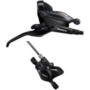 Shimano ST-EF505 EZ Fire Plus Shift/Brake Lever BR-MT200 Disc Brake Caliper - Right/Rear 7-Speed 2-Piston BLK