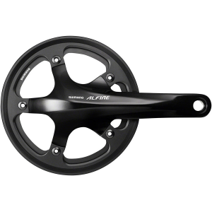 Shimano Alfine FC-S501 Crankset - 170mm 8/9-Speed 130BCD 39t 24mm Hollow Spindle Includes BSA Bottom Bracket BLK