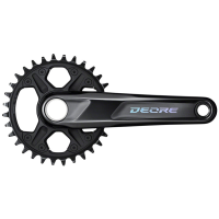Shimano Deore FC-M6100-1 Crankset - 175mm 12-Speed 32t Black