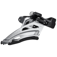 Shimano Deore FD-M4100-M Front Derailleur - 10 Speed Double Side Swing Front Pull Clamp Band Silver/BLK