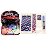 Disney Pixar Cars Drift Backpack Kids Red Black With Stationary Set