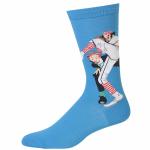 Hot Sox Men s Norman Rockwell Baseball Mid Calf Trouser Socks