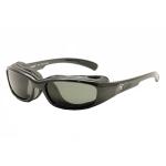 7Eye Men's Airshield Churada Wrap Sport Sunglasses - Black