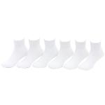 Jefferies Toddler/Little/Big Kid 6 Pairs Seamless Quarter Half Cushion Socks - White - X Small; 6 7.5 Fits Shoe 6 11 (Toddler)