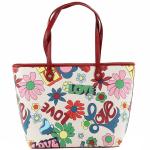 Love Moschino Women's Love Print Large Tote Handbag - Floral Multi - 12.5H x 13L x 7D In