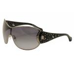 Roberto Cavalli Women's Alcyone 803S 803/S Shield Sunglasses - Black - Lens  Bridge  Temple 135mm